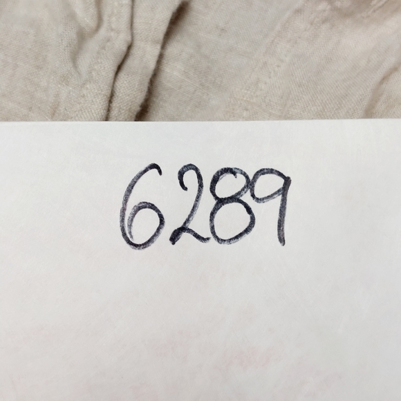 Club Room Linen Luxury Cream Taupe Button Down Long Sleeve Shirt P6289 - Picture 7 of 7